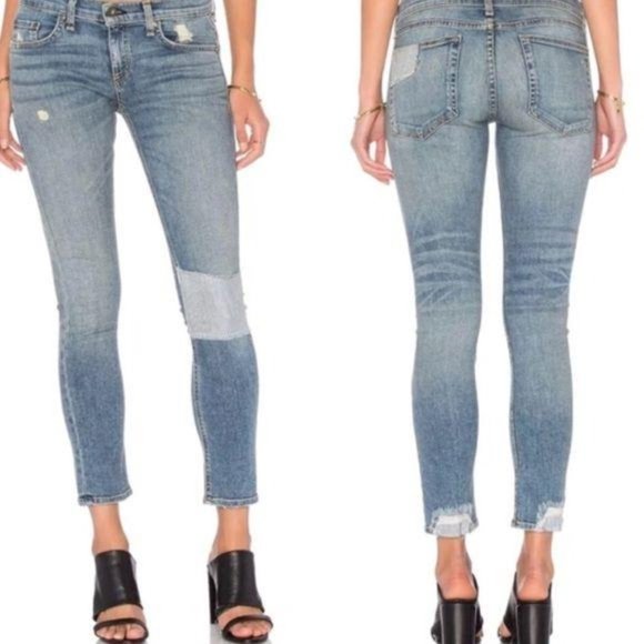 rag & bone Denim - Rag & Bone Tomboy Patchwork Boyfriend Jeans in Lud